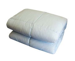 夢芬雙人九孔羽絲絨舒潔冬被 淡藍溫暖，品質之選